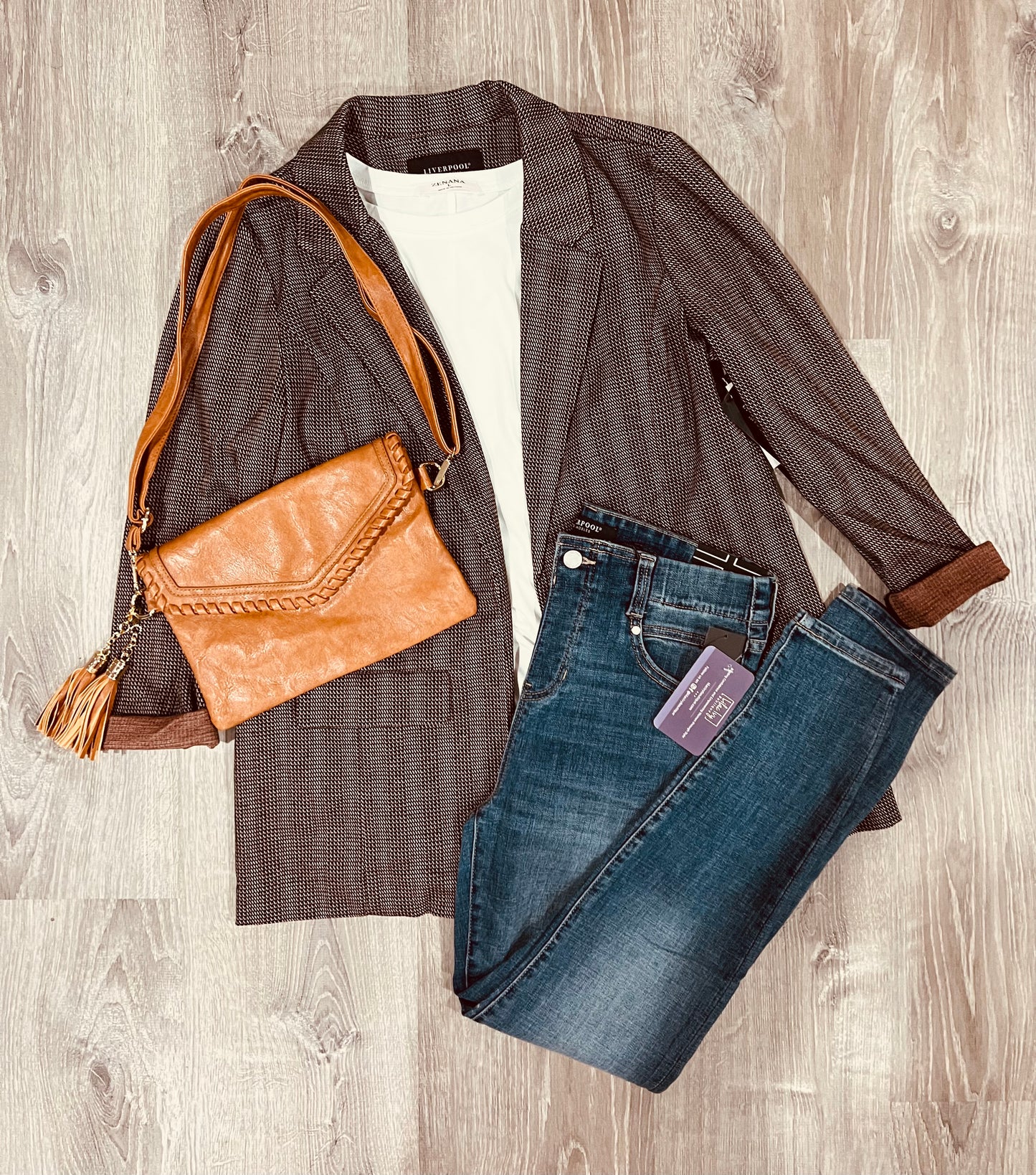 Liverpool boyfriend blazer - brown