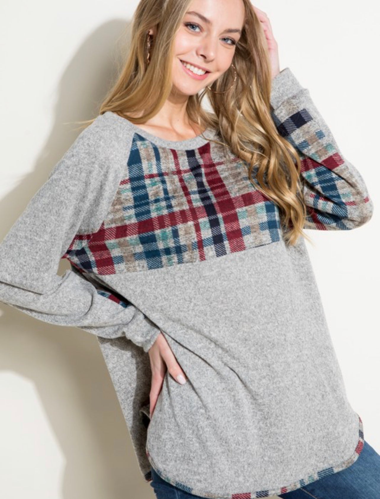 Multi Color Plaid top