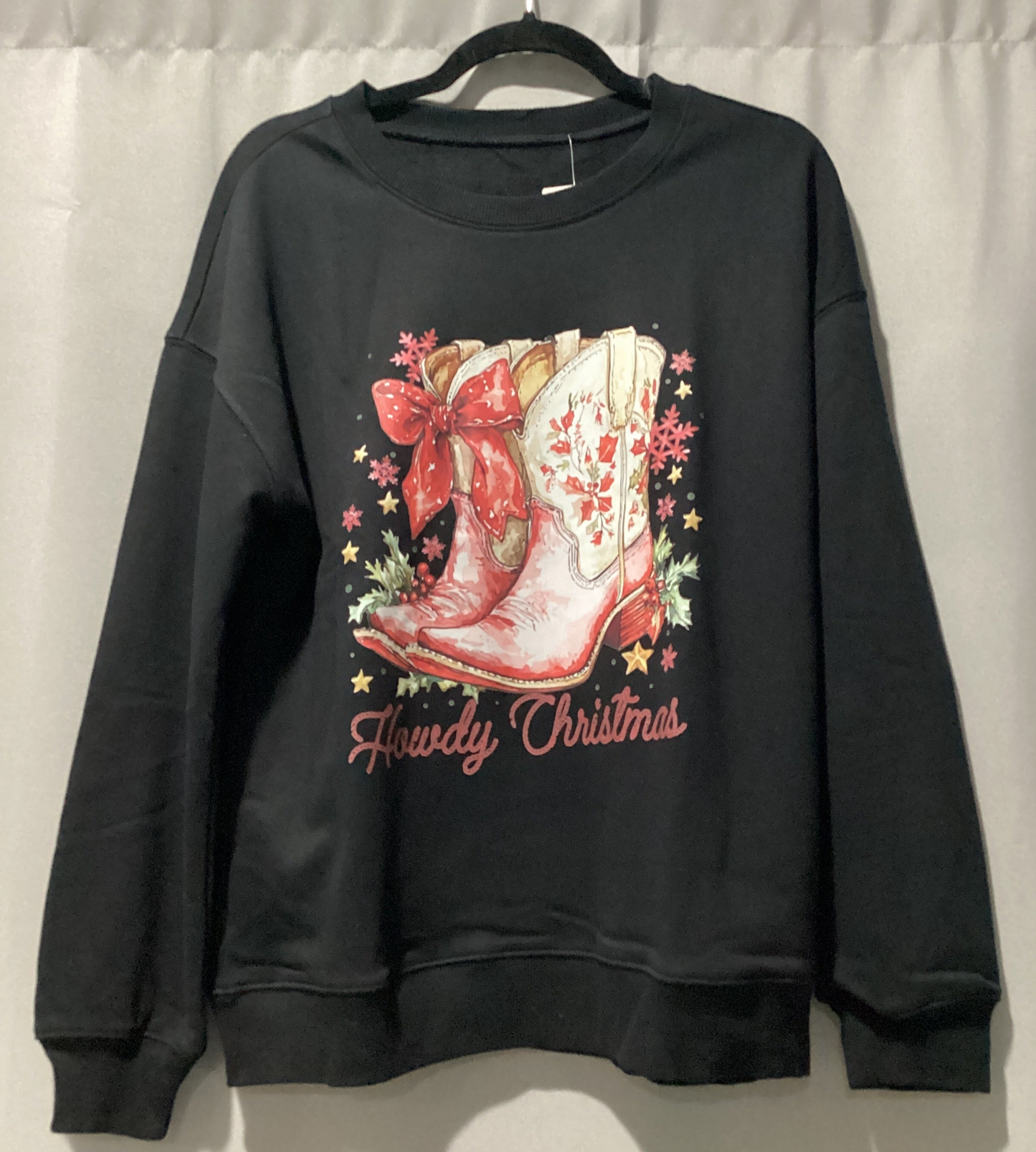 Howdy Christmas cowgirl sweatshirt