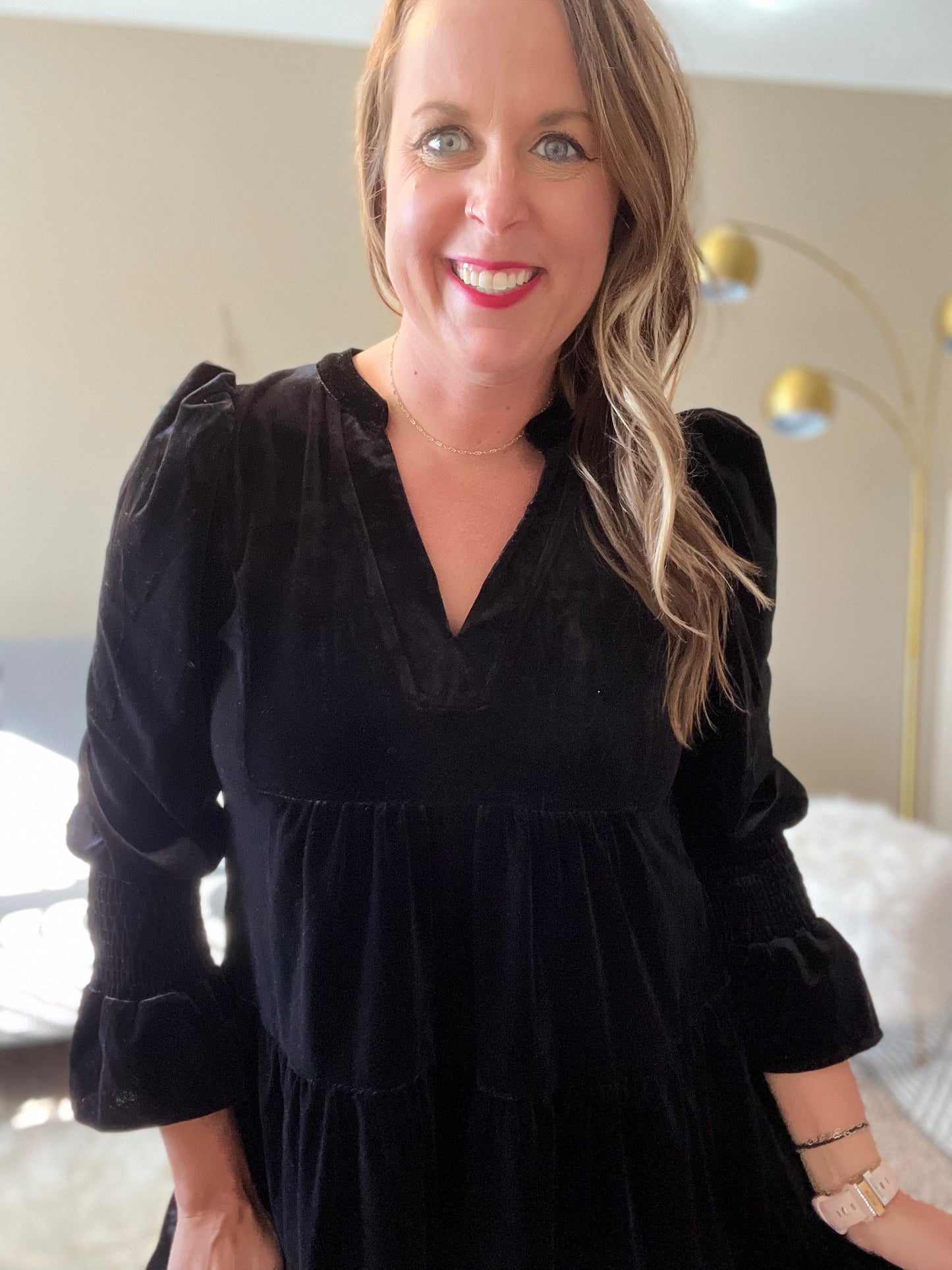 Velvet dress Black