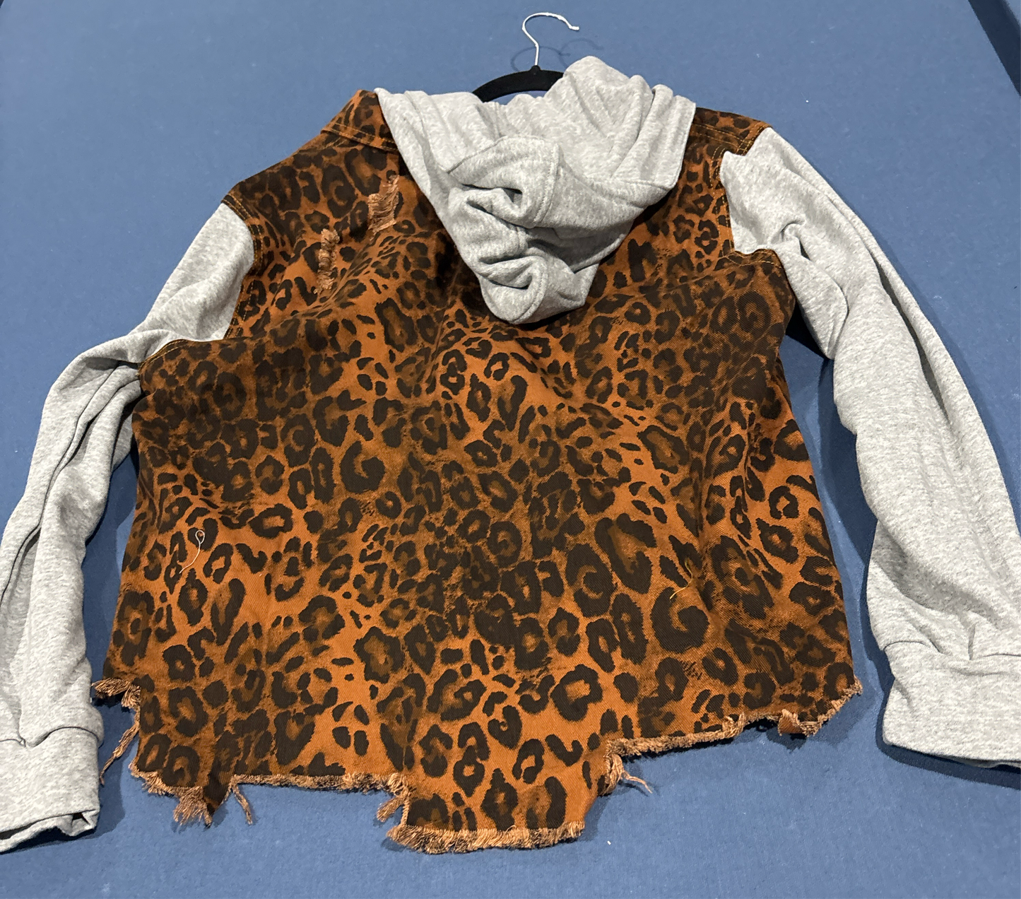 Leopard patchwork jacket