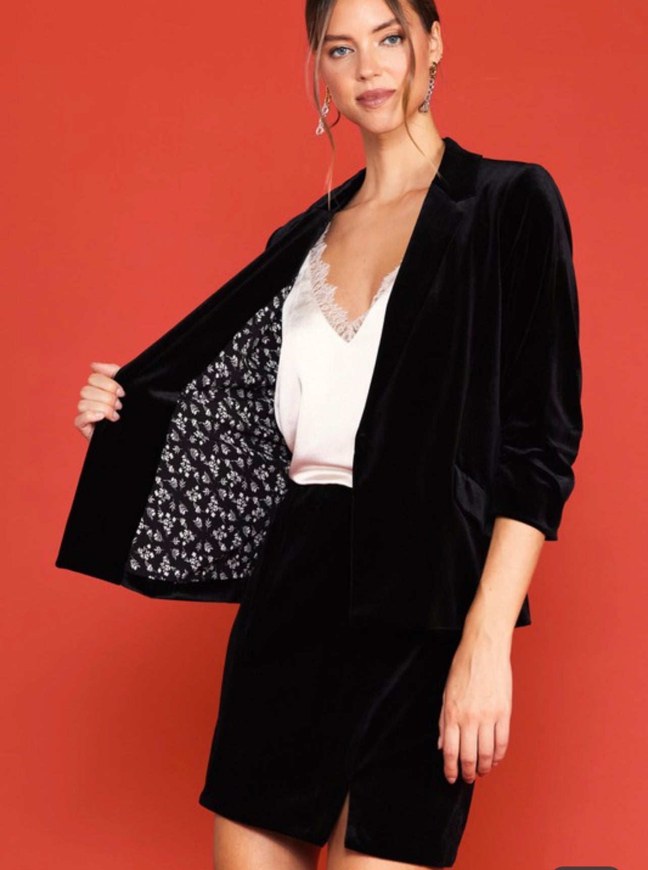 Velvet blazer