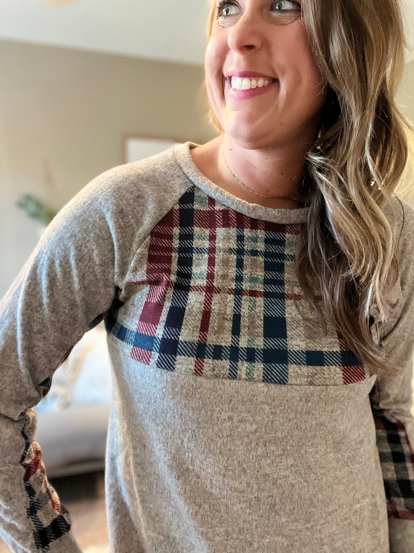 Multi Color Plaid top