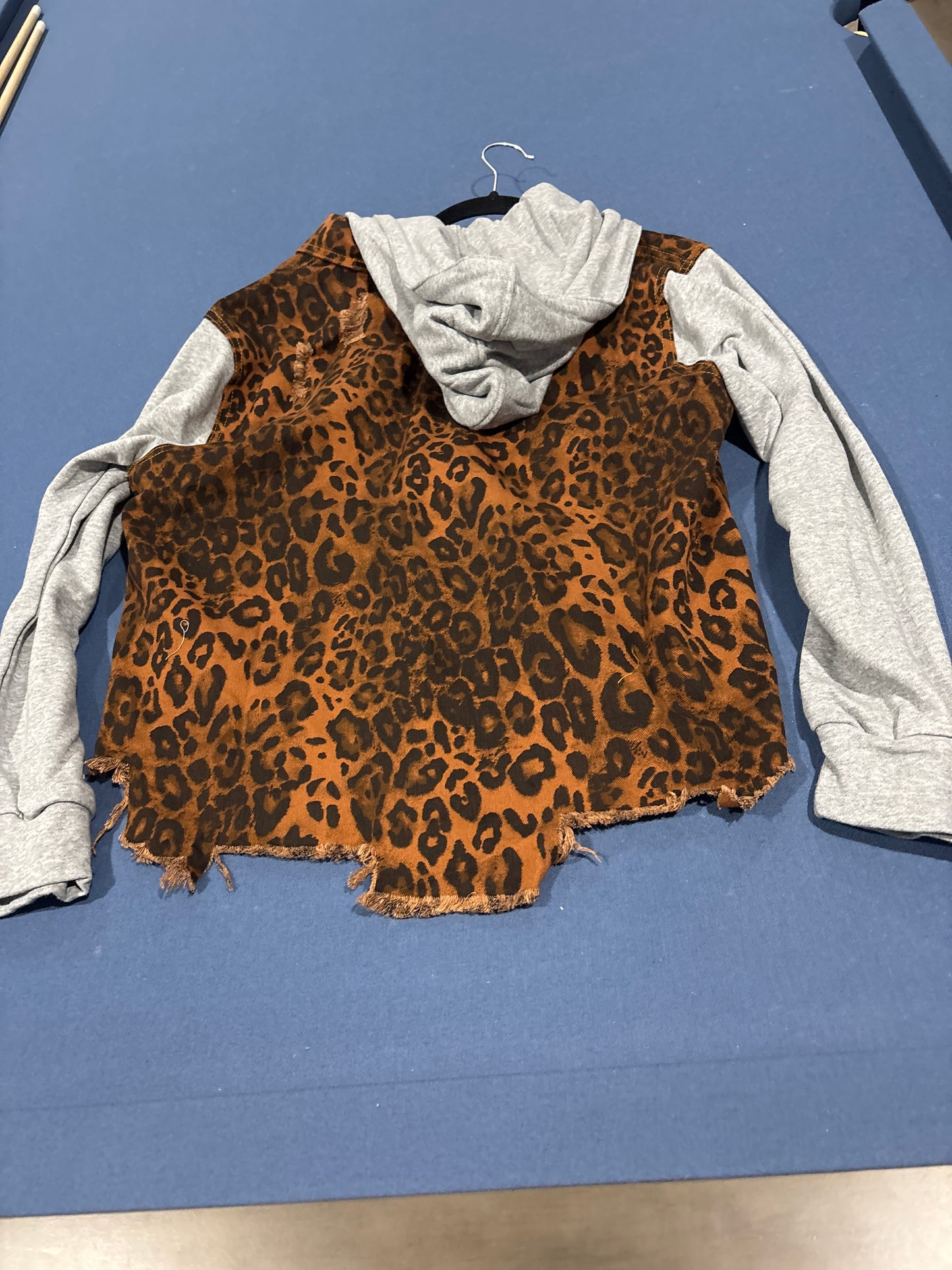 Leopard patchwork jacket