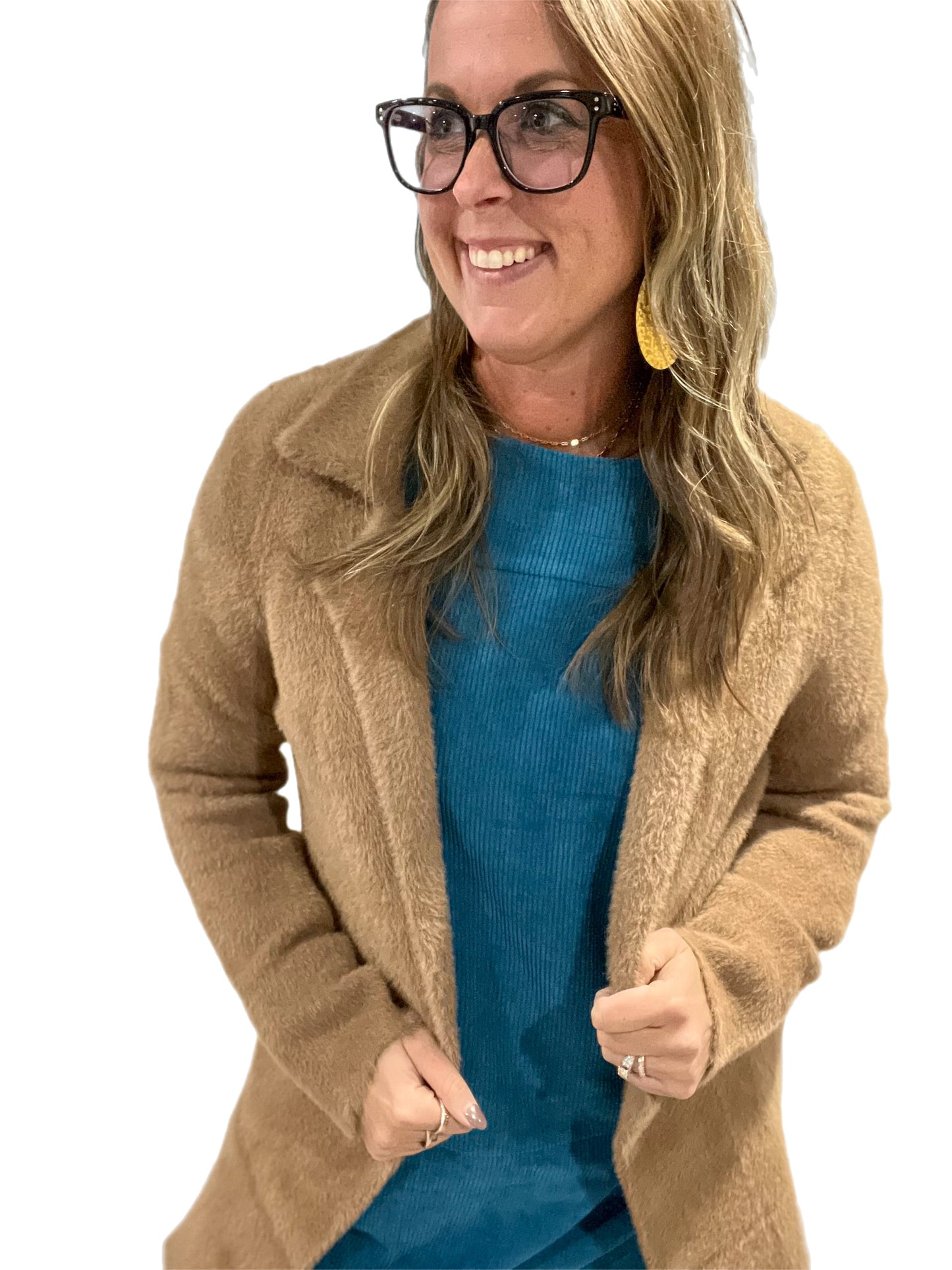 Open front coatigan sweaterLiverpool carmel