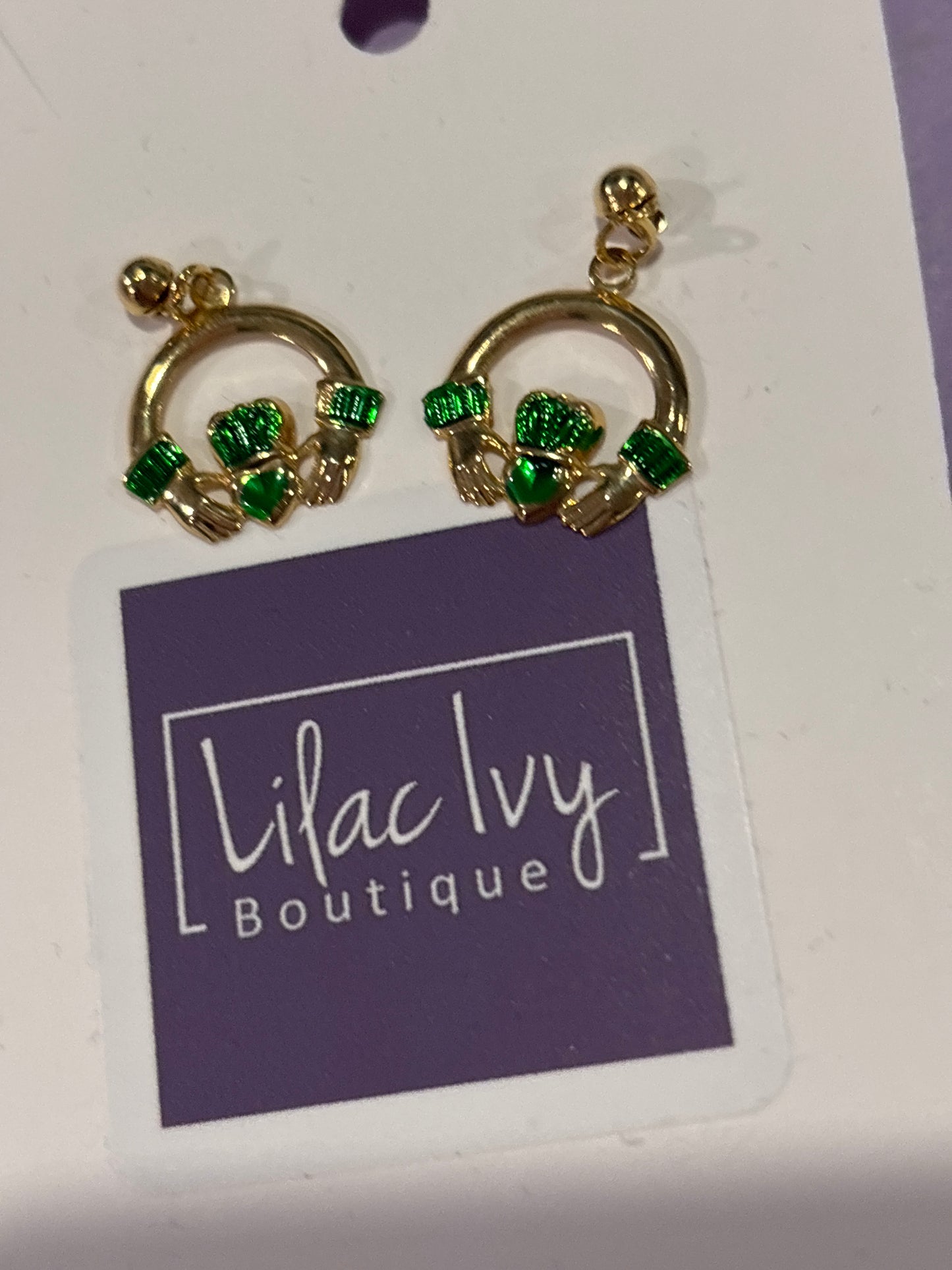 Irish Claddagh earrings