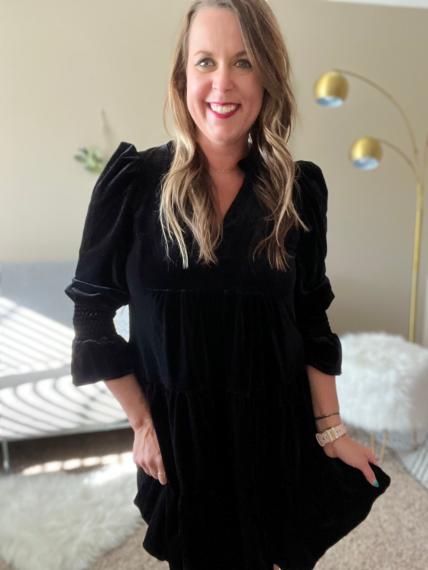 Velvet dress Black