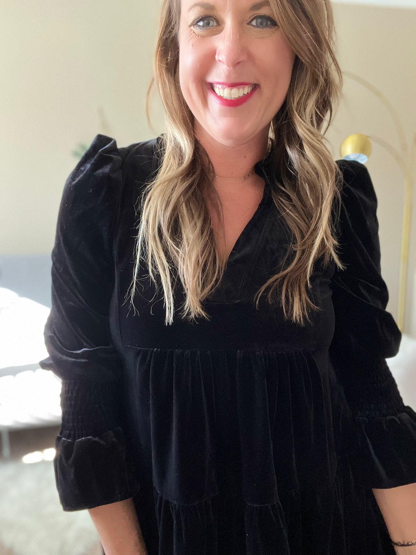 Velvet dress Black