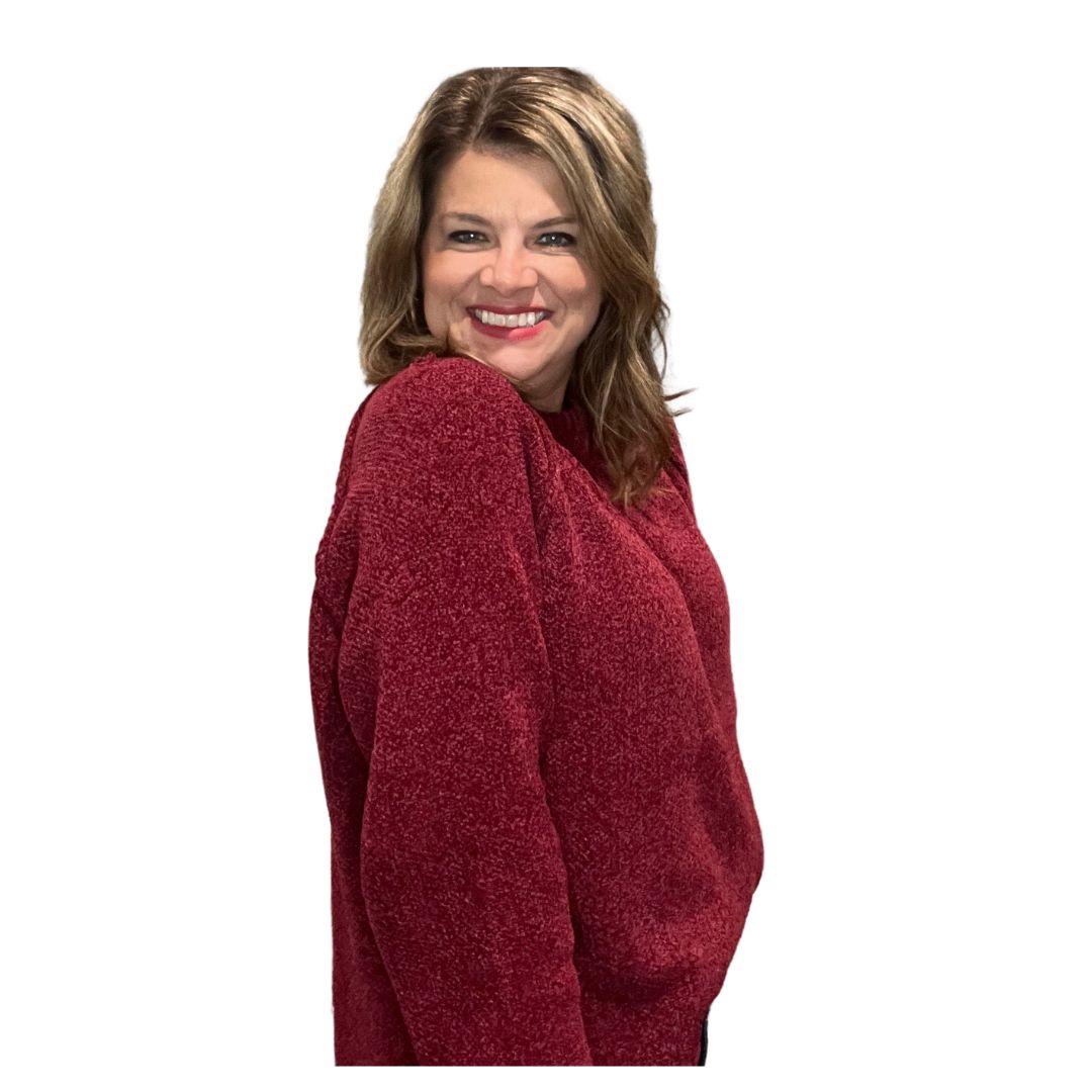 Chenille Raglan sweater