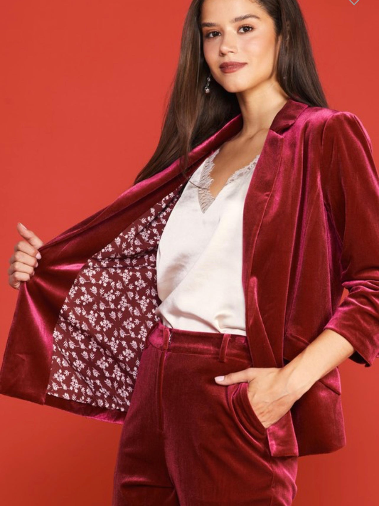 Velvet blazer