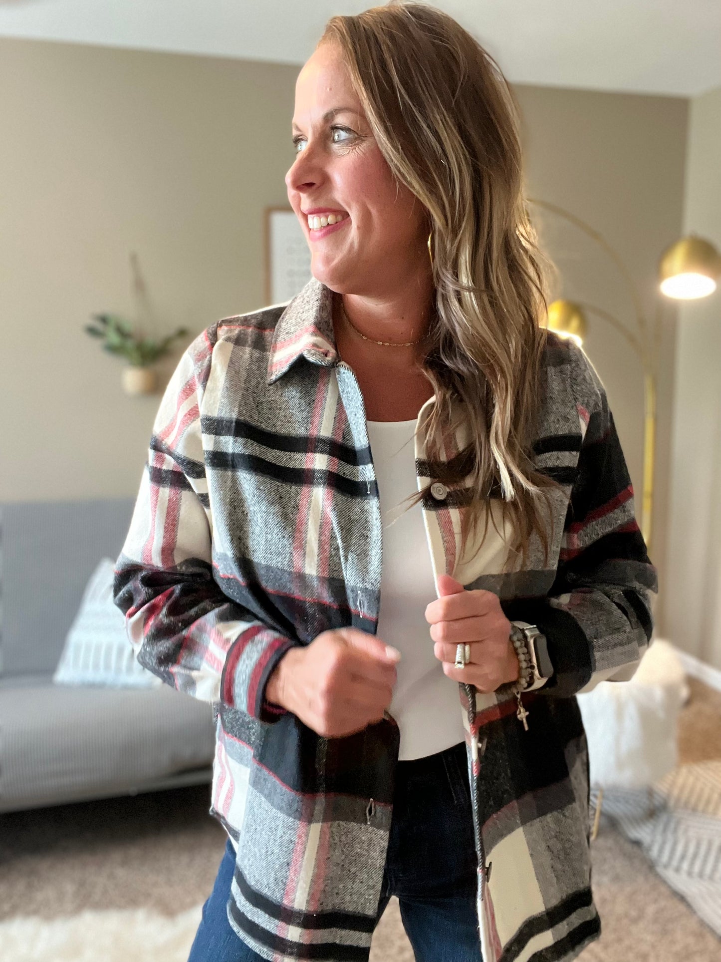Plaid shacket