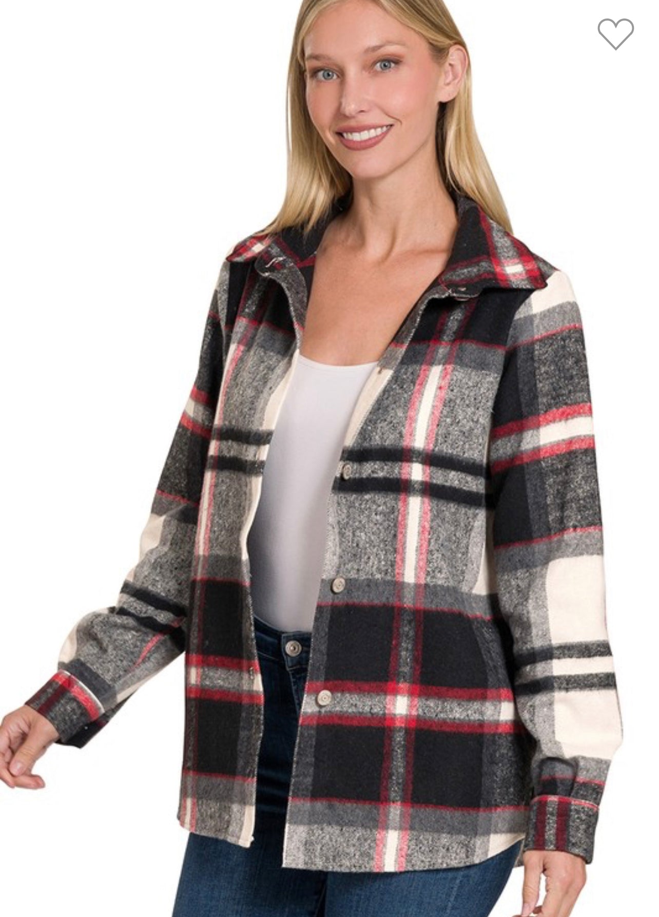 Plaid shacket