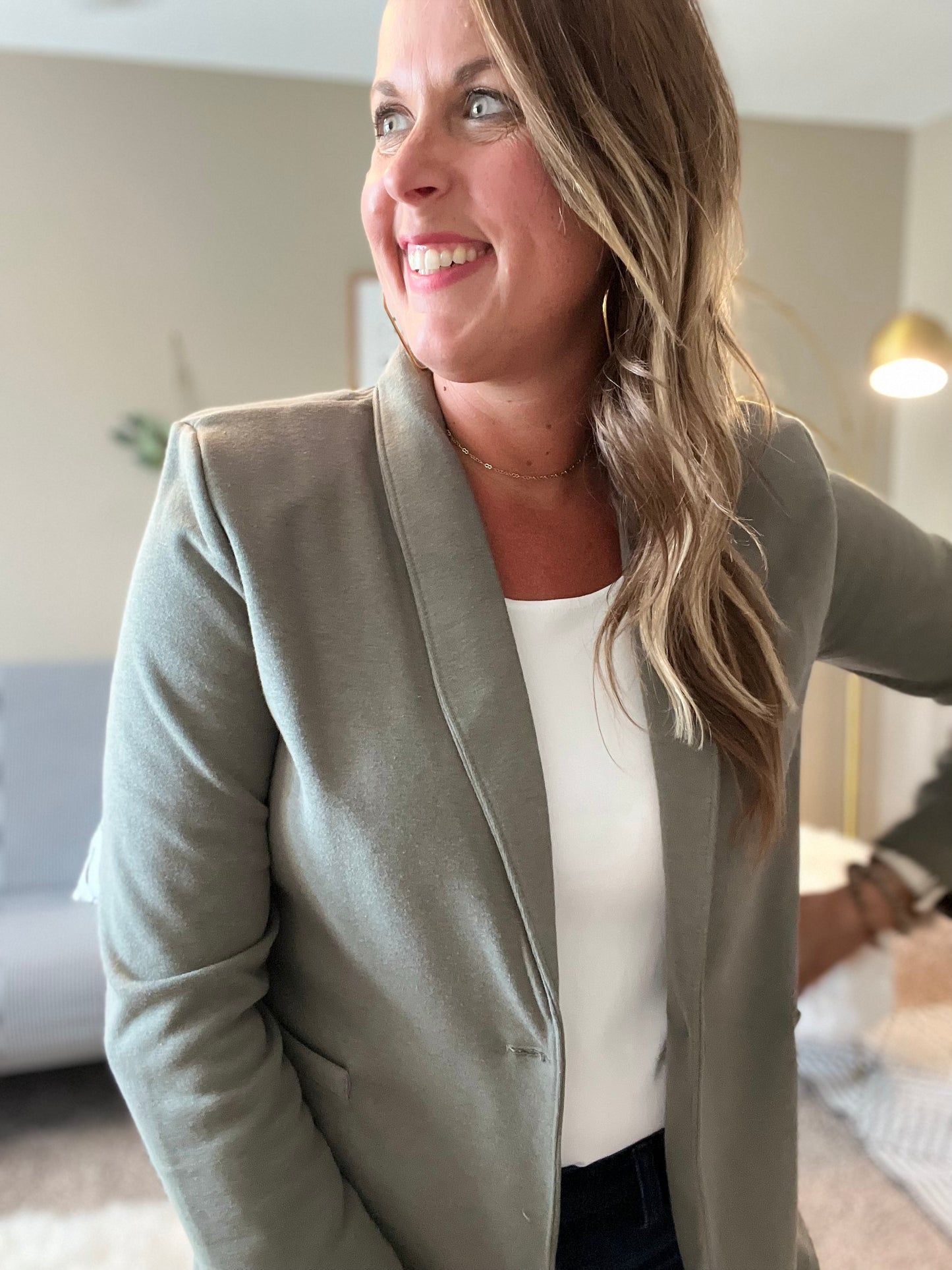 Relaxed Blazer - army green