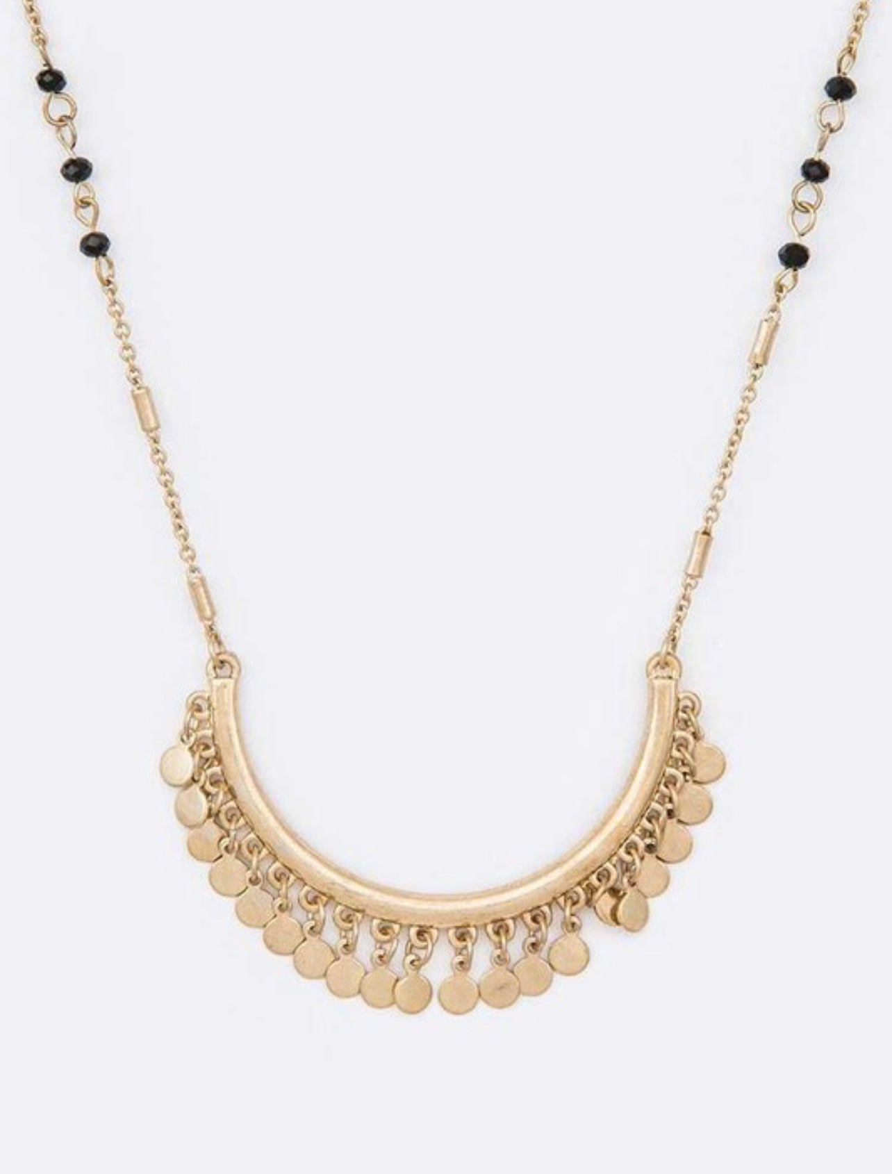 Fringe mini disk pendant