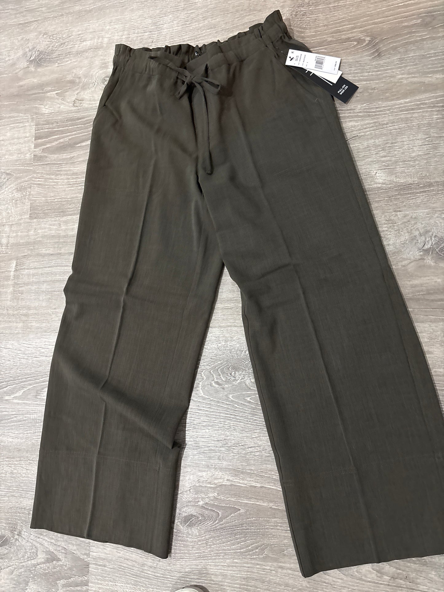 Liverpool pull on wide leg linen like pants