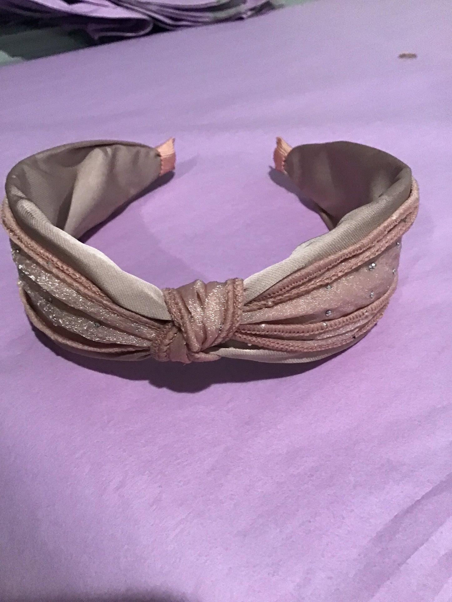 Stone studded pink headband