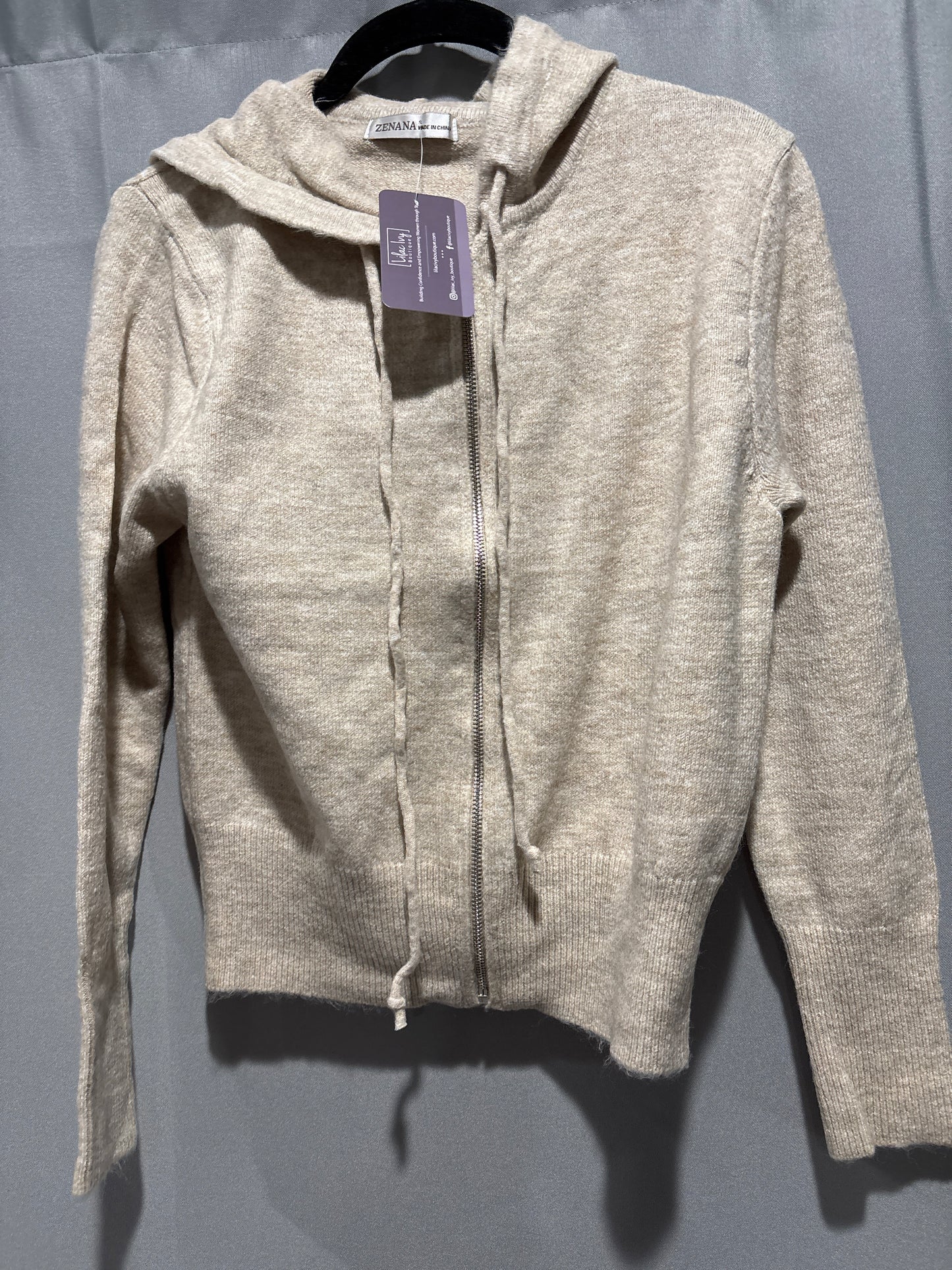 Zip hoodie sweater