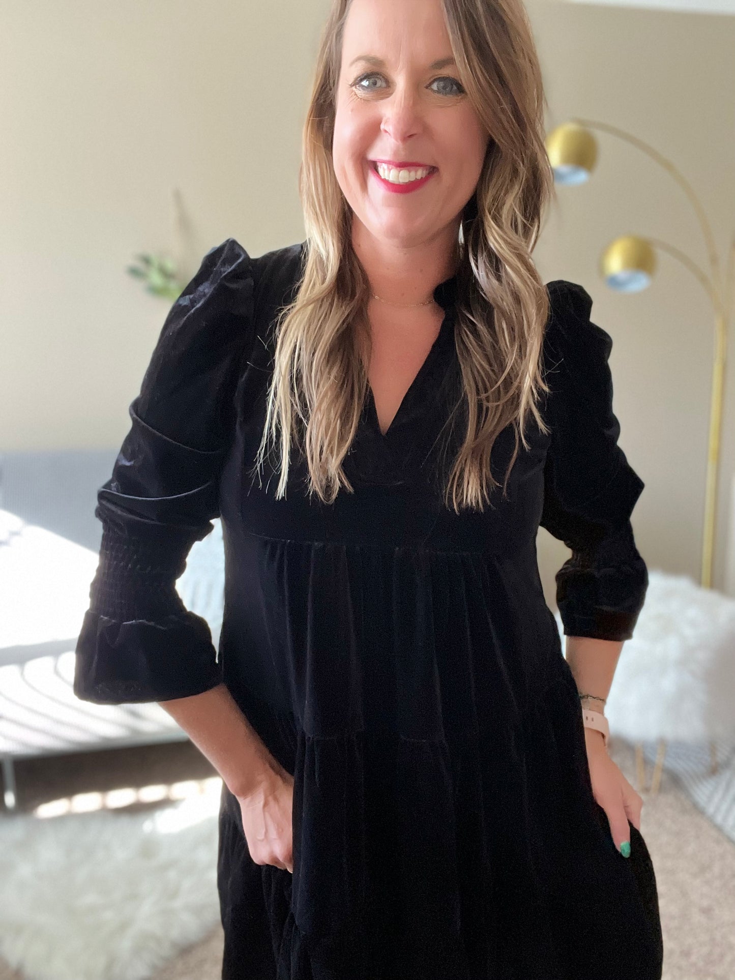 Velvet dress Black