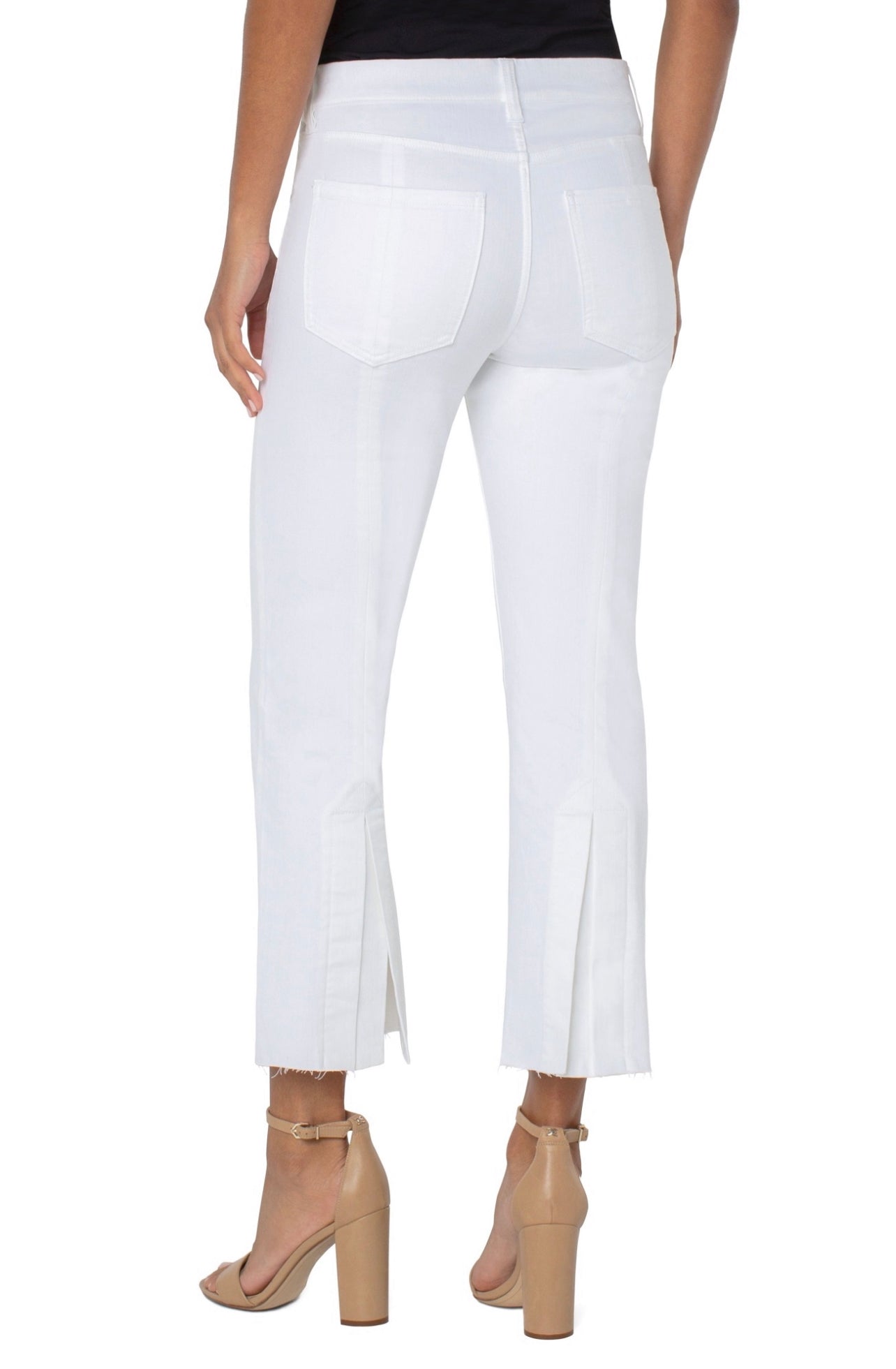 Liverpool Gia Glider Crop - bright white