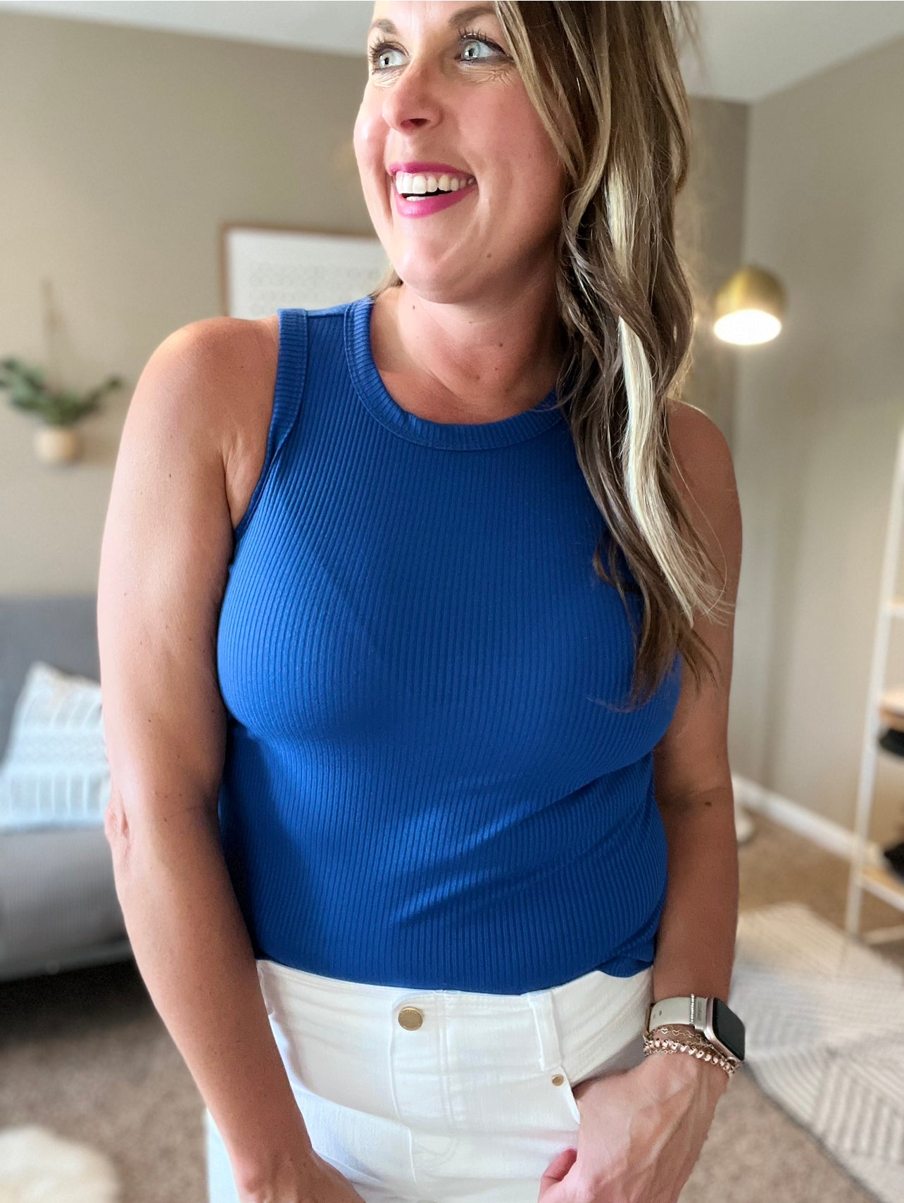 Royal Ribbed Tank