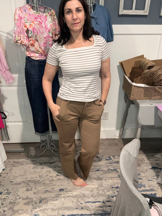 Liverpool Kelsey wide leg trouser Palo Santo