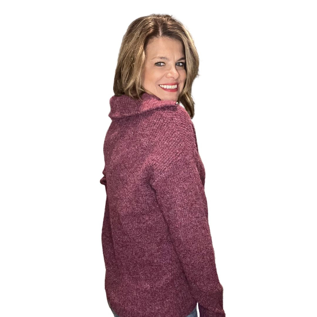 Half zip pull over sweater