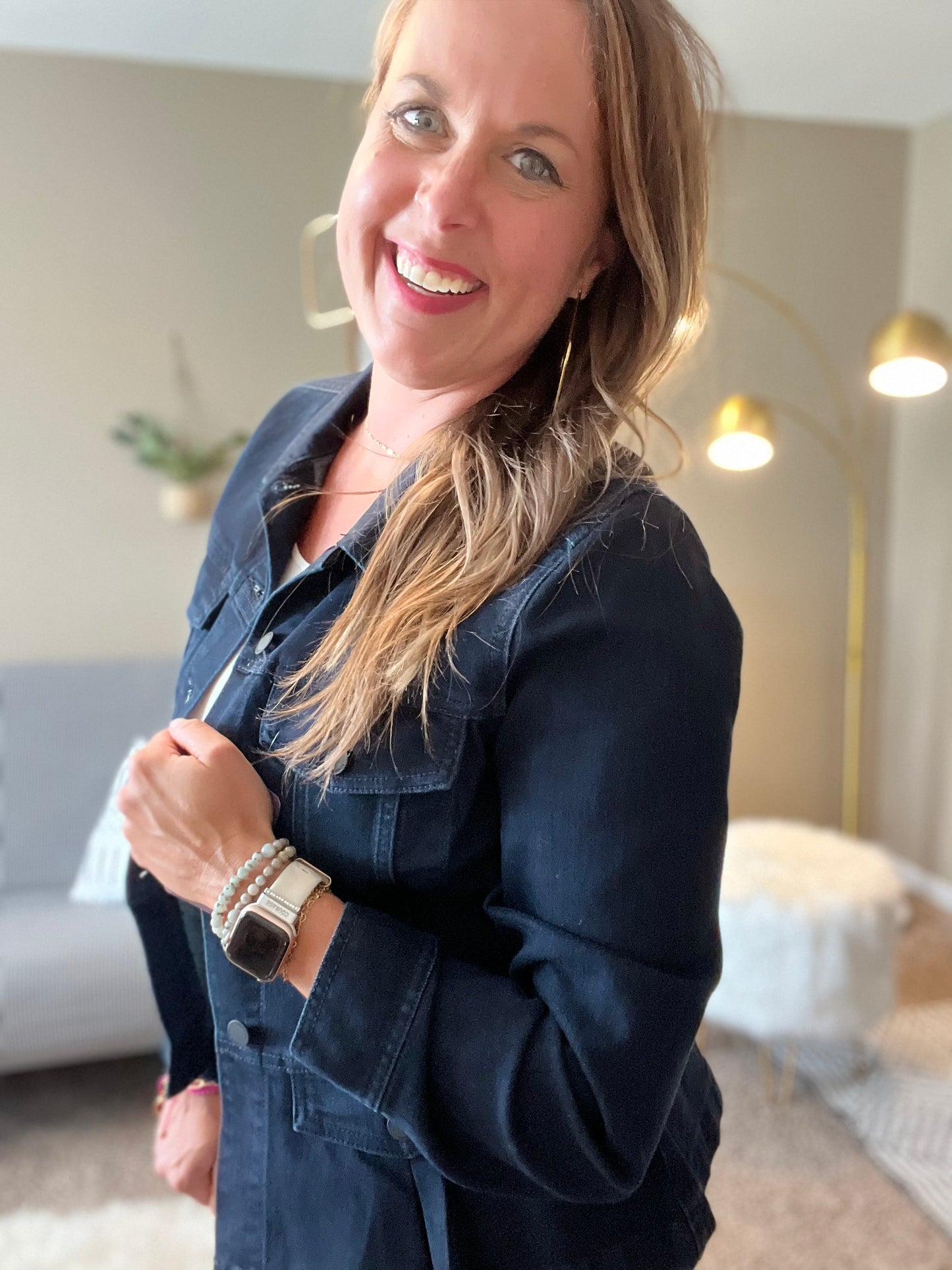 Peplum denim jacket, Liverpool