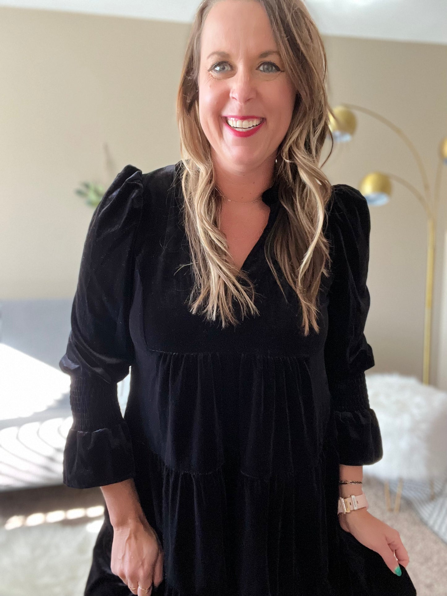 Velvet dress Black