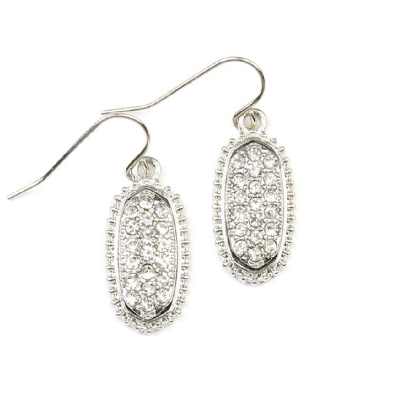 DRUZY stone oval earrings