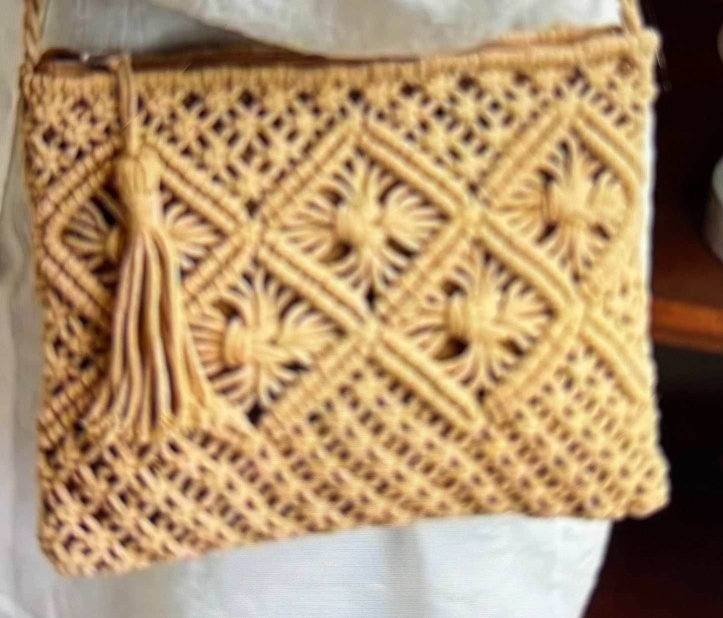 Crochet shoulder bag