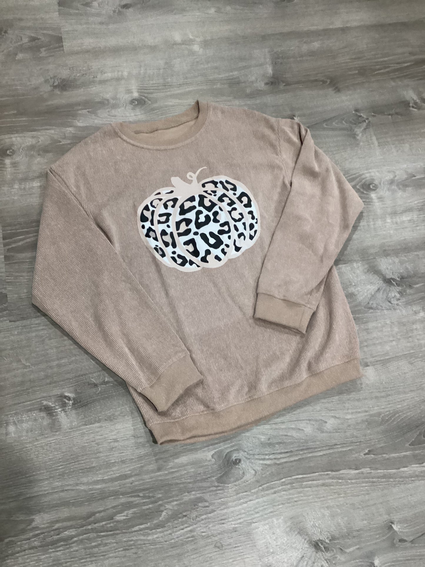 Leopard pumpkin sweatshirt