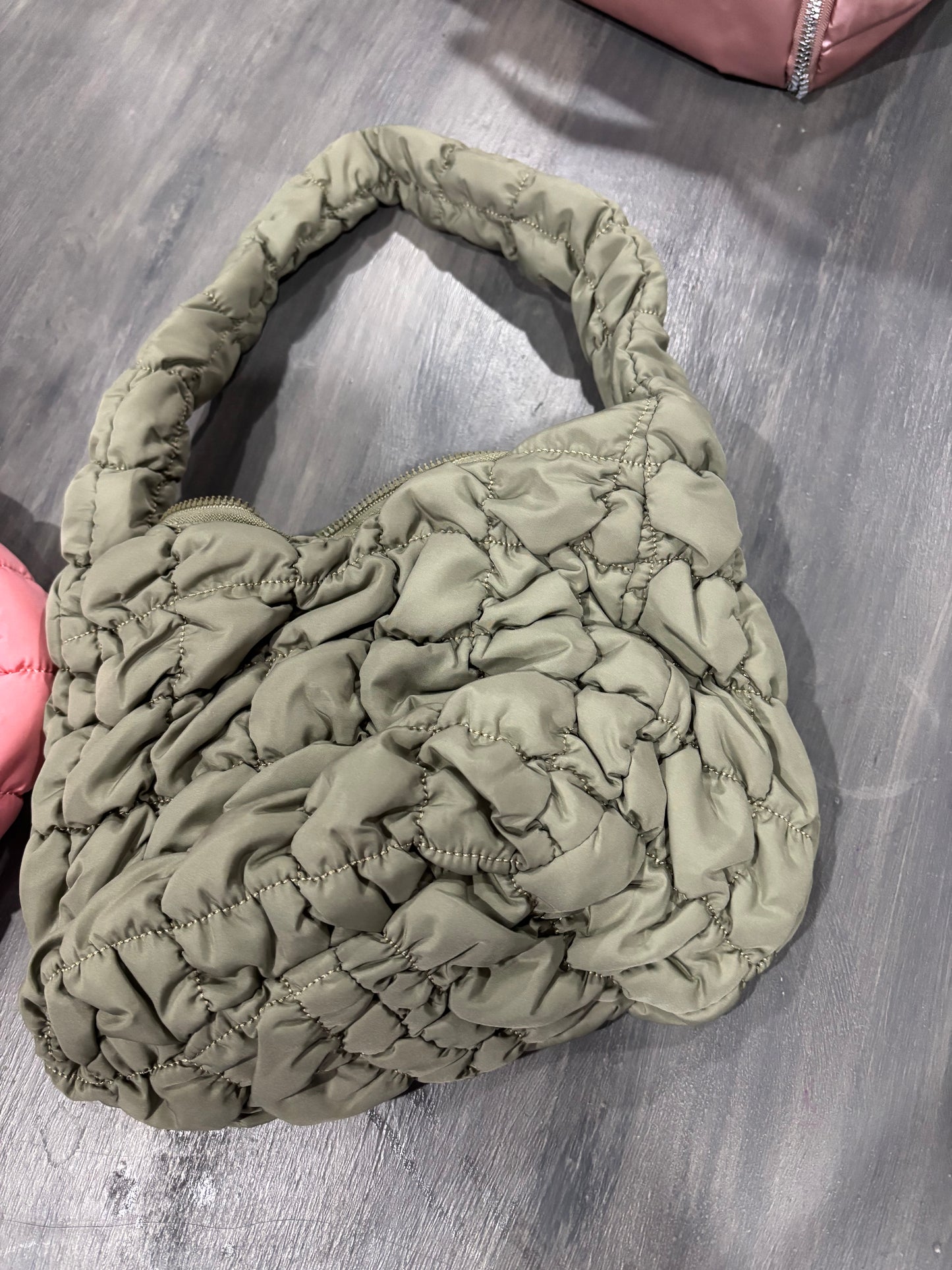 Puffer quilted mini bag