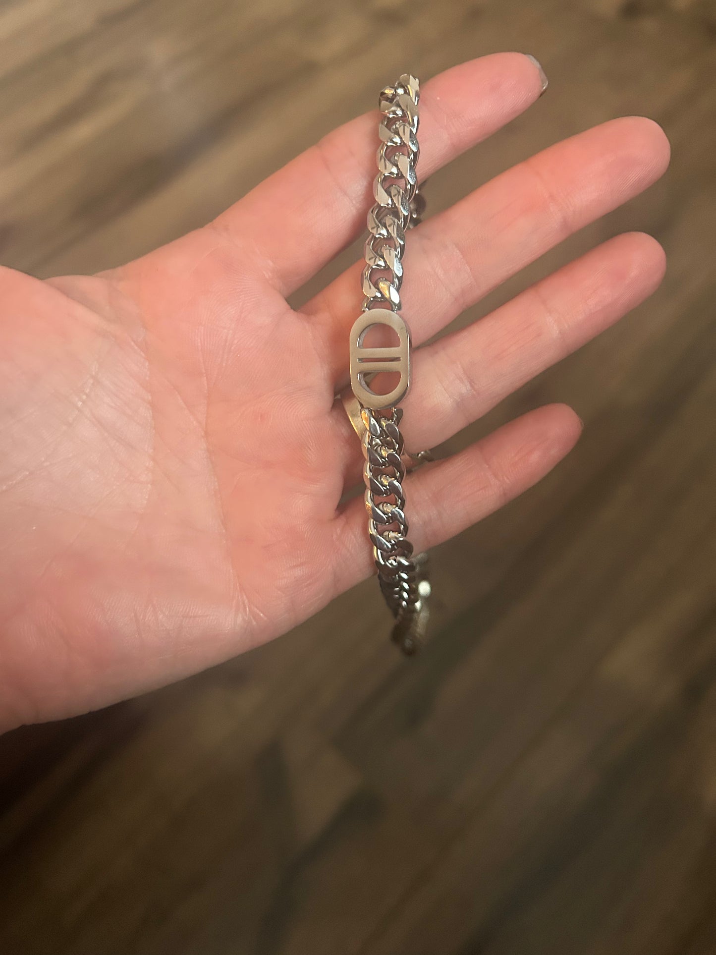 Silver Chain Link Necklace