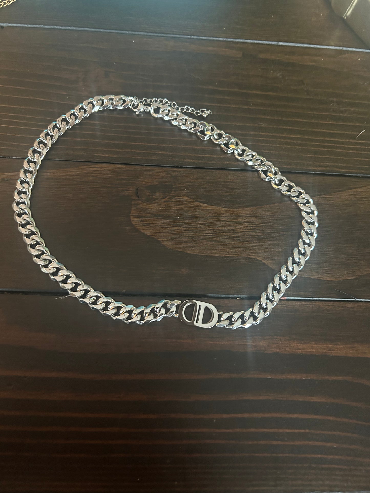 Silver Chain Link Necklace