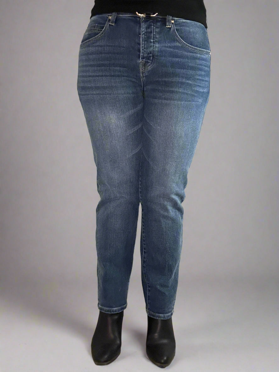 Liverpool keeper boyfriend rolled cuff jeans