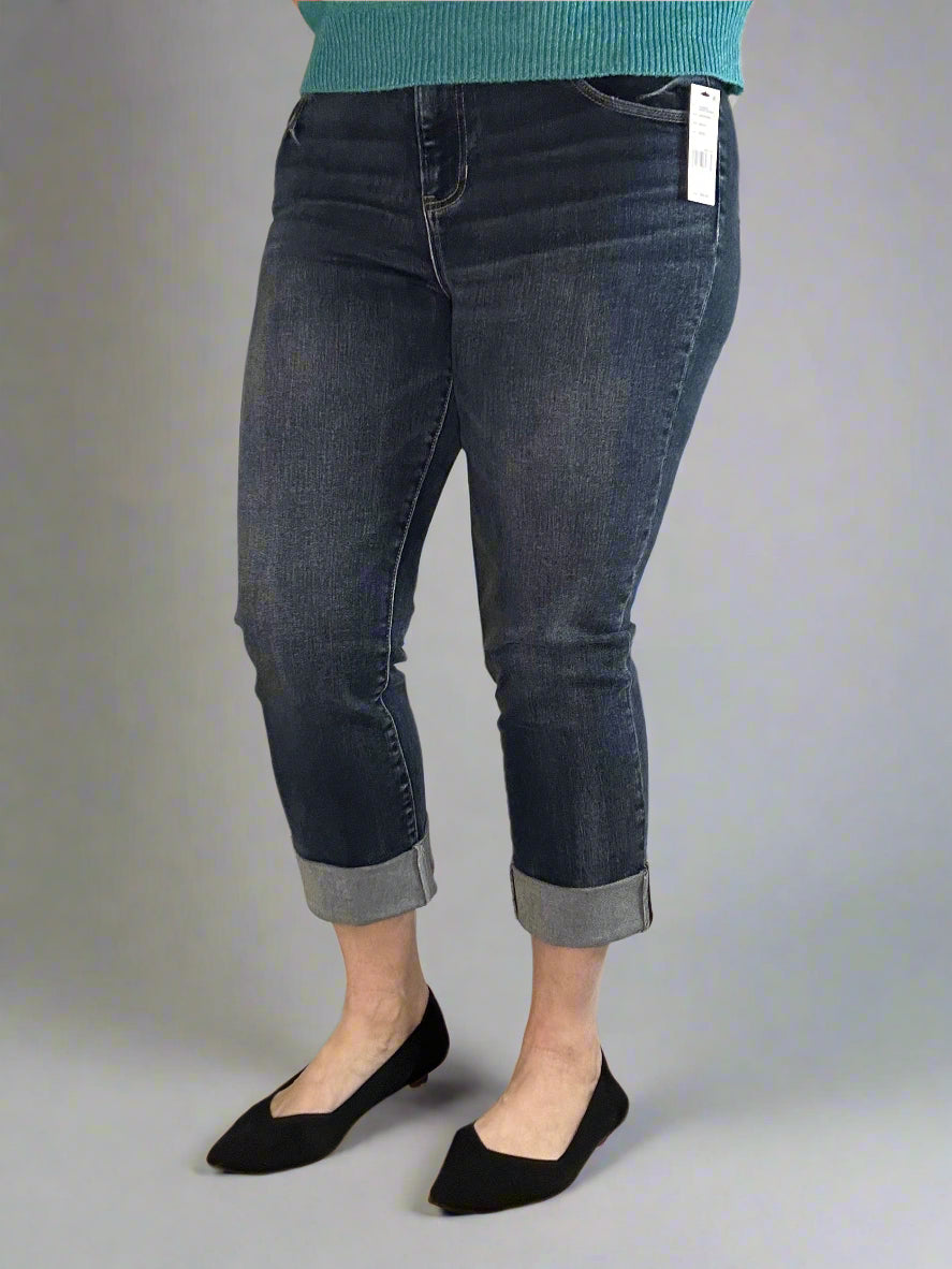 Liverpool, Charlie crop wide rolled cuff