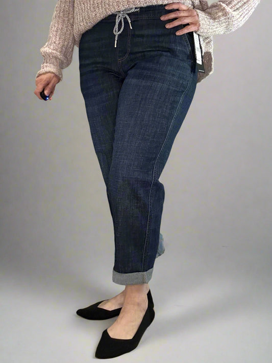 Liverpool the rascal cinch waist cuffed jeans