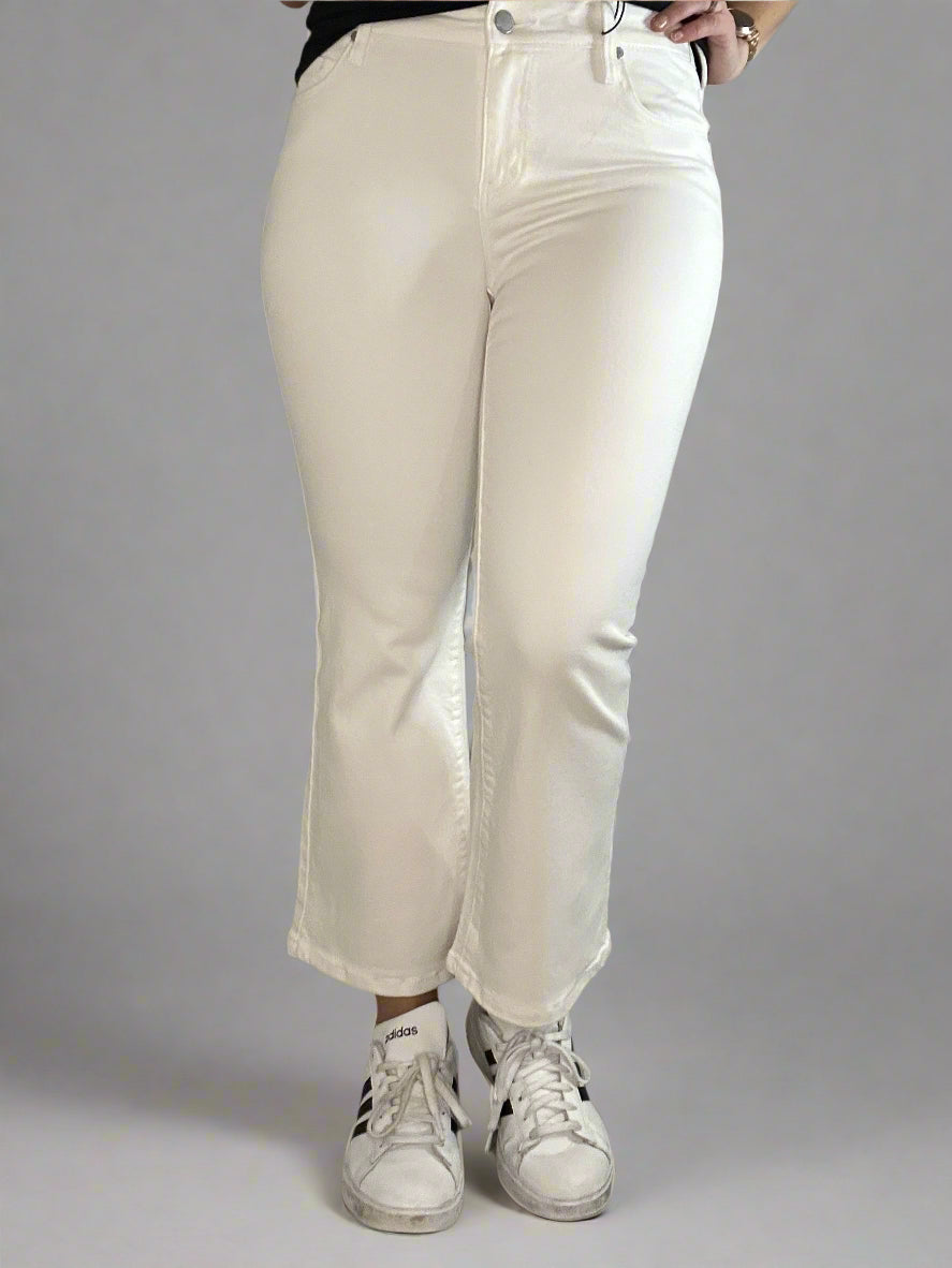 Liverpool Hannah crop flare white