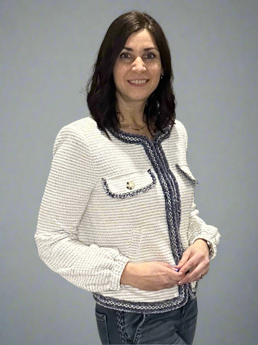 Liverpool collarless jacket