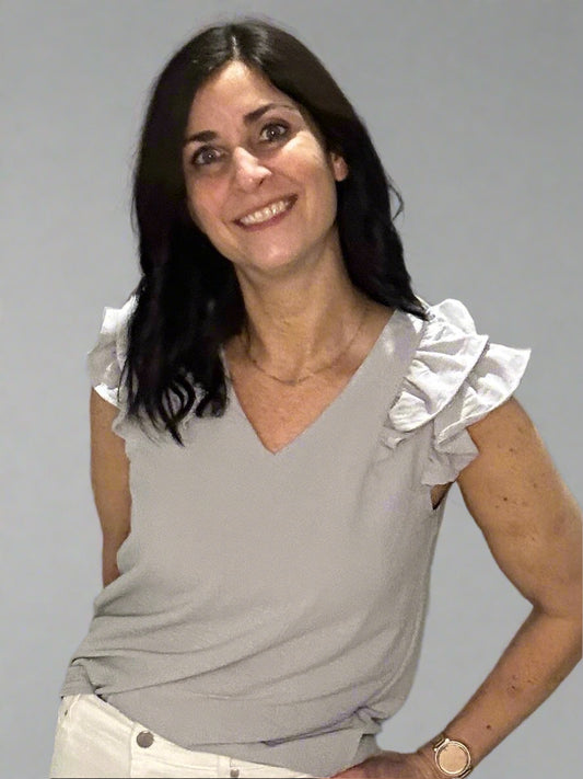 Airflow tiered ruffle sleeve top