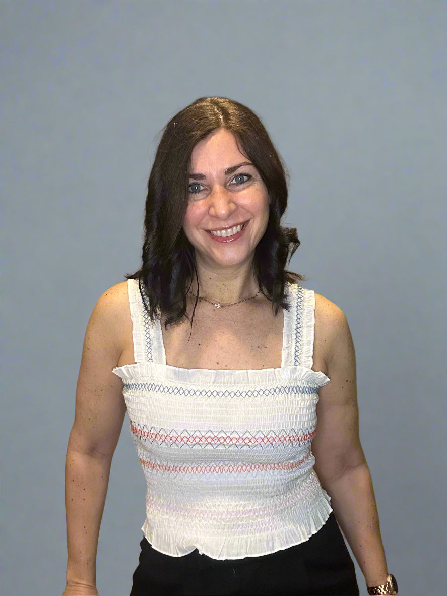 smocked tank top