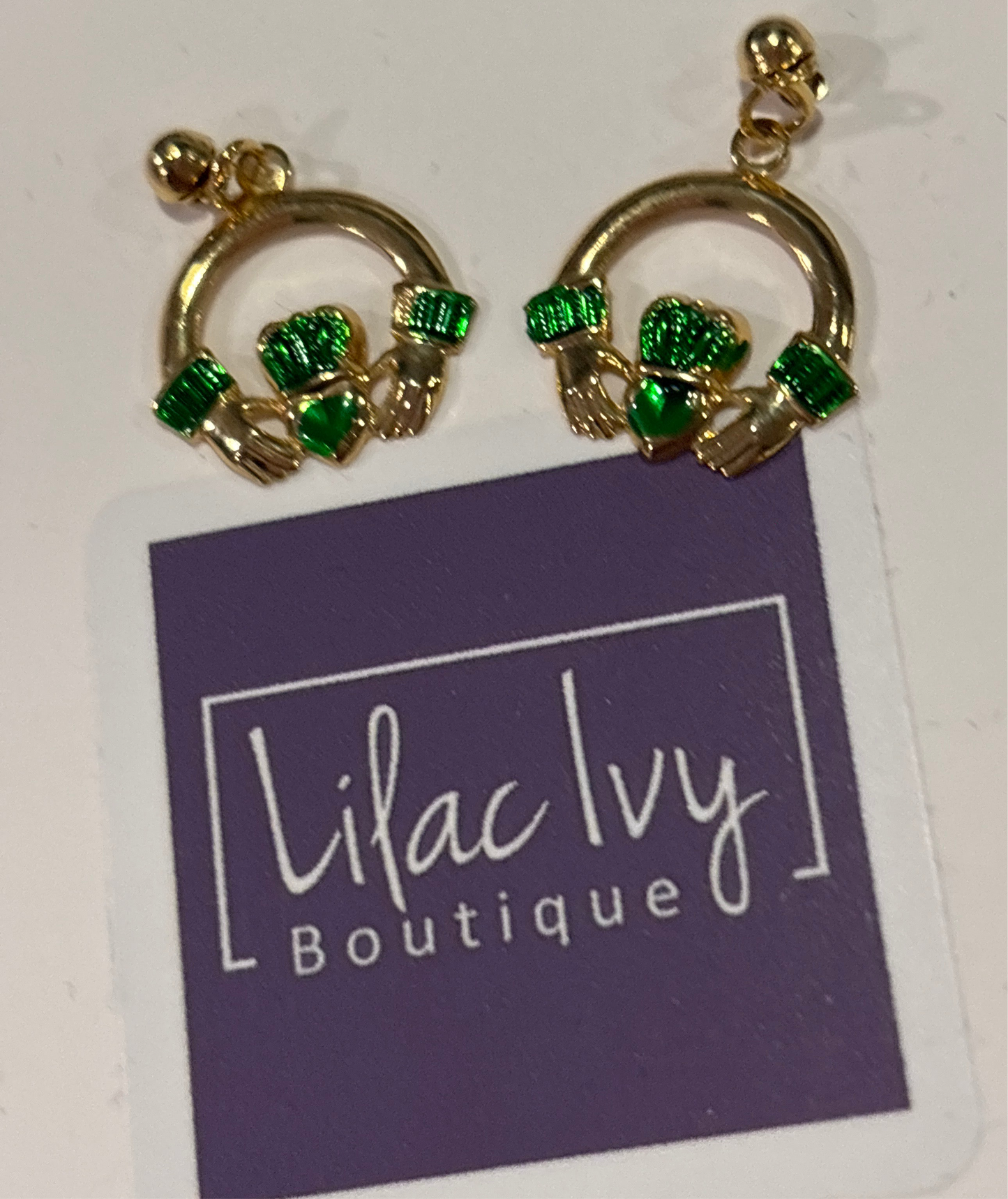 Irish Claddagh earrings