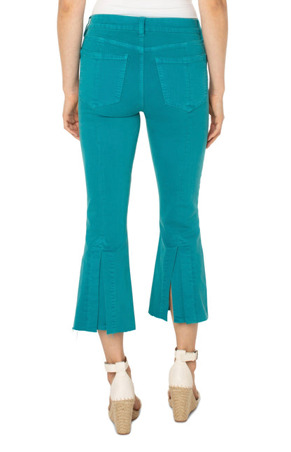 Liverpool Gia Crop Flare Lake Blue