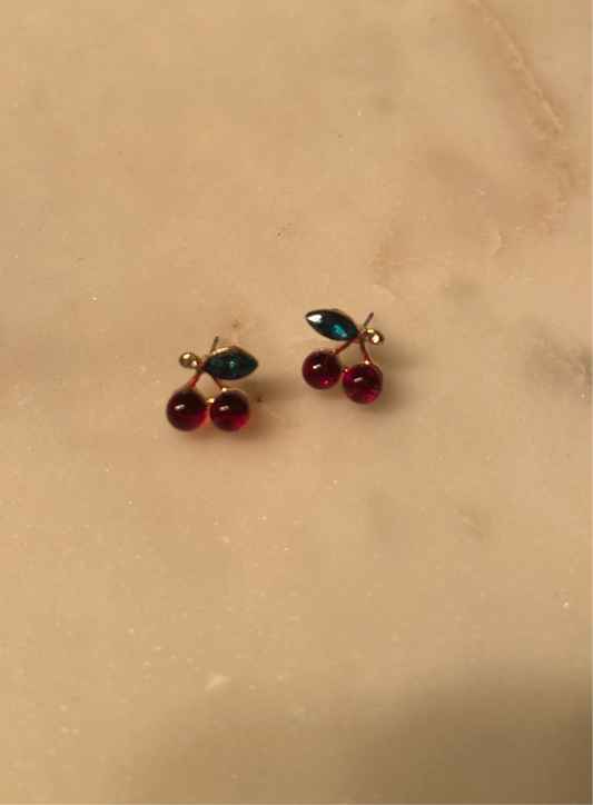 Chick Flick Cherry Earrings