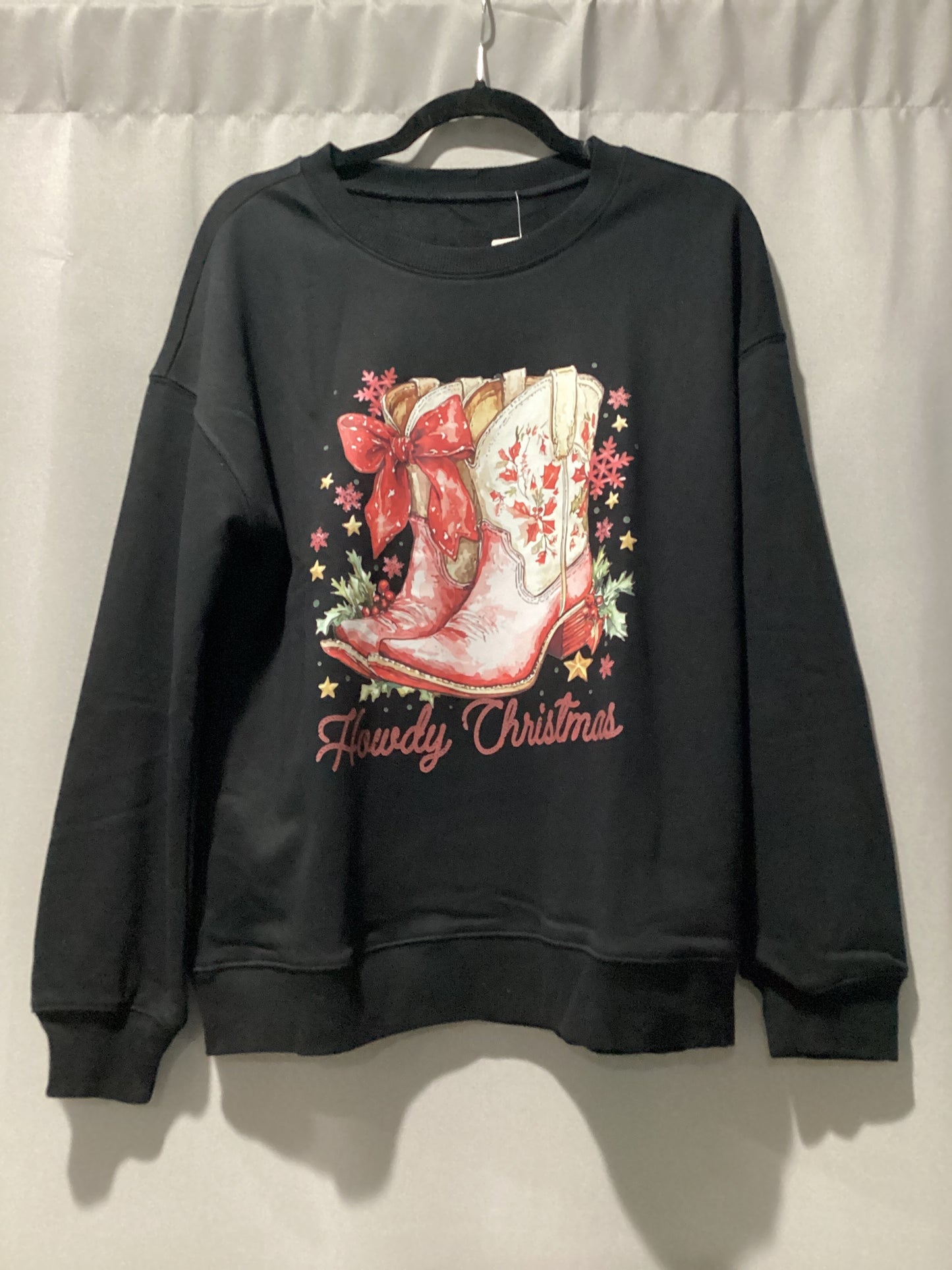 Howdy Christmas cowgirl sweatshirt