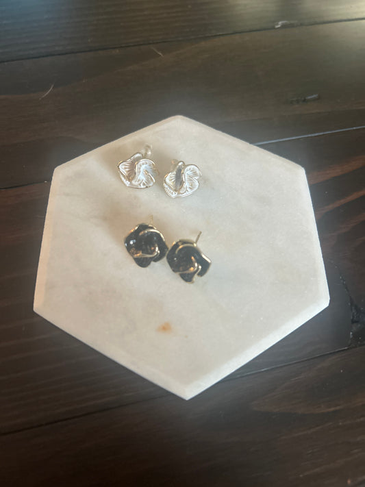 Enamel Petal earrings