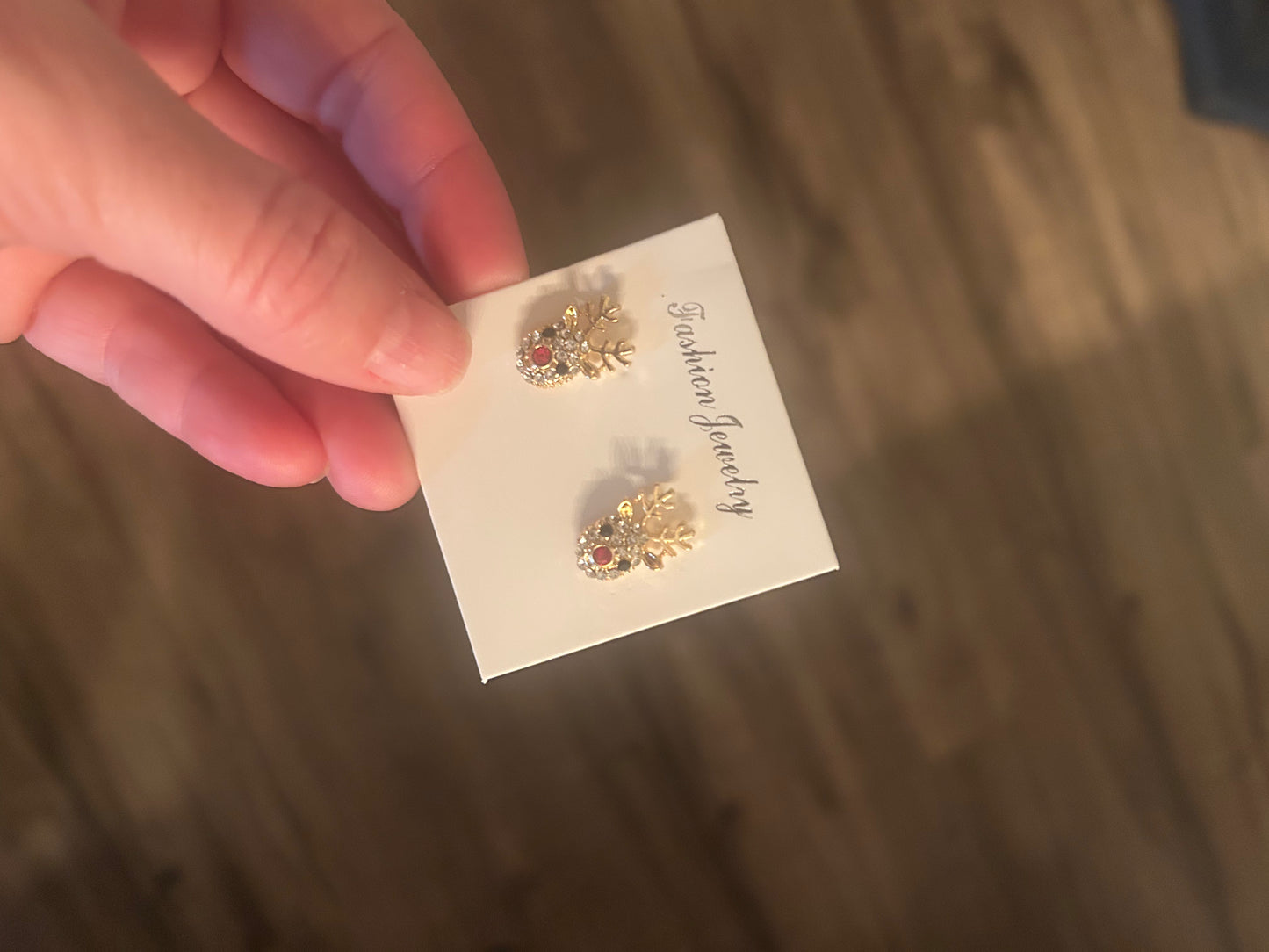 Reindeer Sparkly Studs