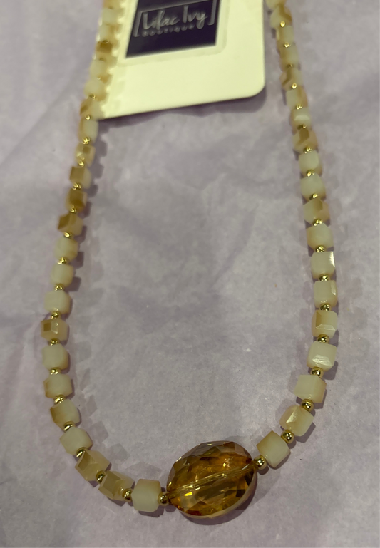Topaz stone necklace