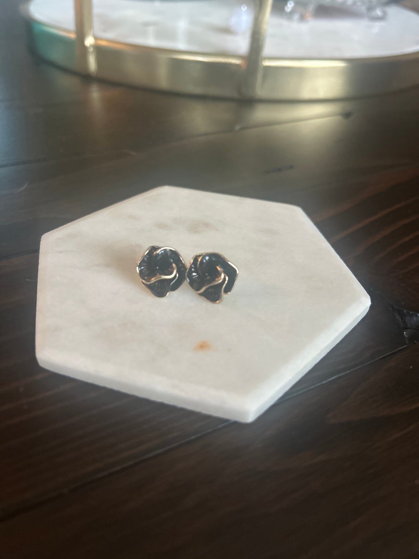 Enamel Petal earrings