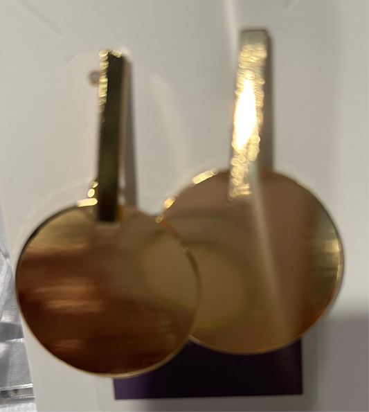 Large disc earrings